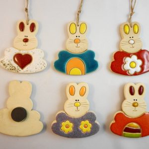 magnet/small pendant - Easter rabbit